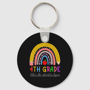 Zurück zur Regenbogen-Schule 4. Klasse, wo das Abe Schlüsselanhänger