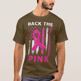 Zurück zur rosa Brustkrebserkrankung American Fla T-Shirt