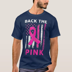 Zurück zur rosa Brustkrebserkrankung American Fla T-Shirt