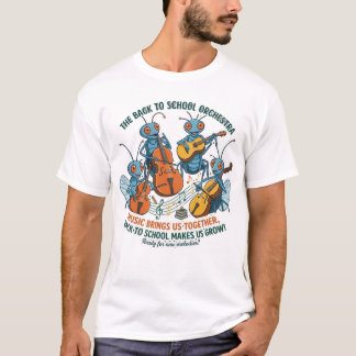 Zurück zur Schul-Orchester Süße Ameisen Musikensem T-Shirt