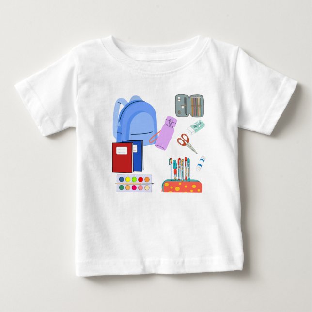 Zurück zur Schulbedarf-Sammlung Baby T-shirt (Vorderseite)