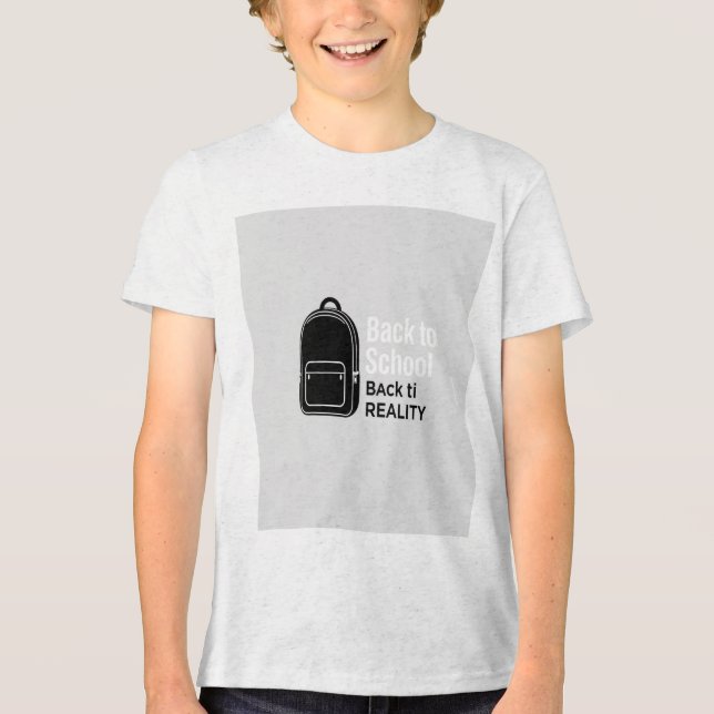 Zurück zur Schulbühne - Zurück in die Realität Tri-Blend Shirt (Vorderseite)