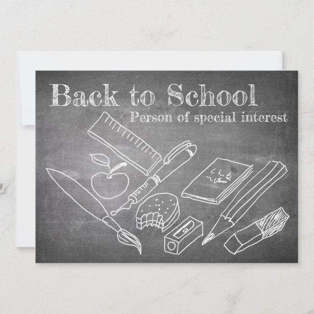 Zurück zur Schule (Vorderseite)