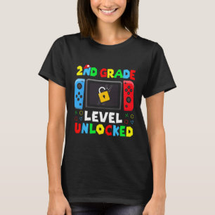 Zurück zur Schule 2. Klasse freigeschalteter Gamer T-Shirt
