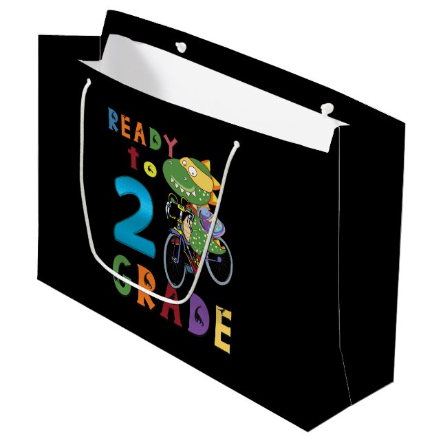 Zurück zur Schule, 2. Klasse Große Geschenktüte (Vorderseite Schrägansicht)