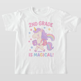 Zurück zur Schule 2. Klasse ist Zaubernpastel T-Shirt