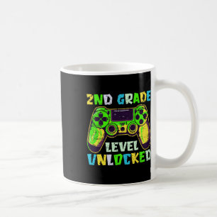 Zurück zur Schule 2. Klasse Jungen Gamer Erster Ta Kaffeetasse