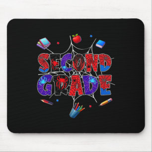 Zurück zur Schule 2. Klasse Jungen Gamer Erster Ta Mousepad