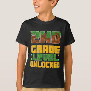 Zurück zur Schule 2. Klasse Jungen Gamer Erster Ta T-Shirt