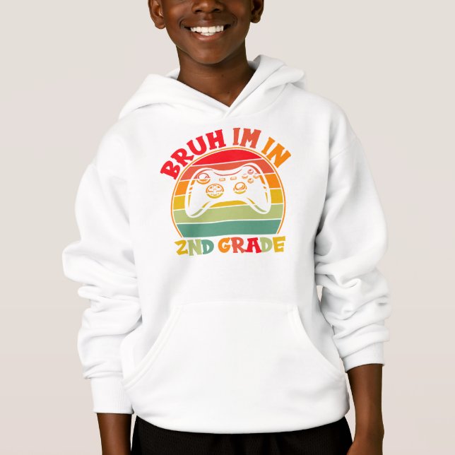 Zurück zur Schule 2. Klasse - Rainbow Gaming Desig Hoodie (Vorderseite)