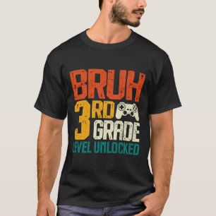 Zurück zur Schule 3. Klasse Gamer Bruh 3. Klasse L T-Shirt
