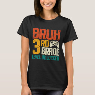 Zurück zur Schule 3. Klasse Gamer Bruh 3. Klasse L T-Shirt