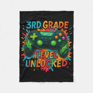 Zurück zur Schule 3. Klasse Jungen Gamer Erster Sc Fleecedecke