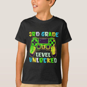 Zurück zur Schule 3. Klasse Jungen Gamer Erster Ta T-Shirt