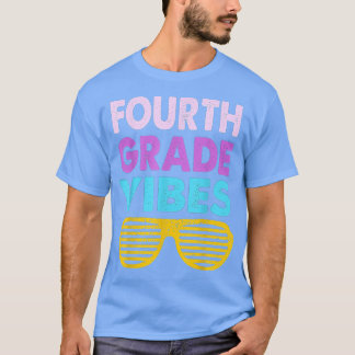 Zurück zur Schule 4. Klasse Vibes Erster Schultag T-Shirt