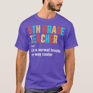 Zurück zur Schule 5. Klasse Lehrer-Team Lustige De T-Shirt