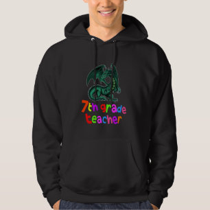 Zurück zur Schule 7. Klasse Lehrer Dragon Lover Ga Hoodie