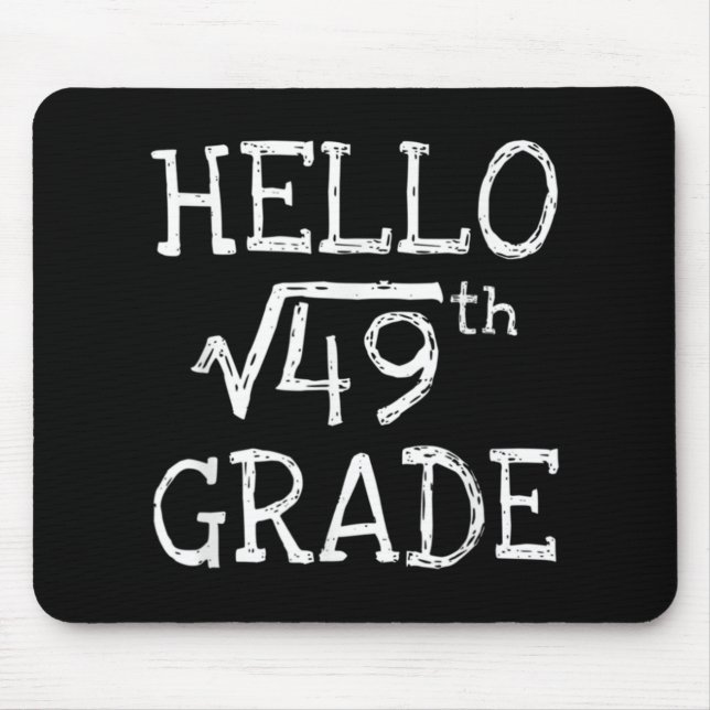 Zurück zur Schule 7. Klasse Square Wurzel von 49 M Mousepad (Vorne)