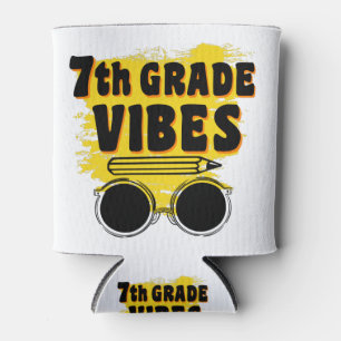 Zurück zur Schule 7. Klasse Vibes Shirt Erster Tag Dosenkühler