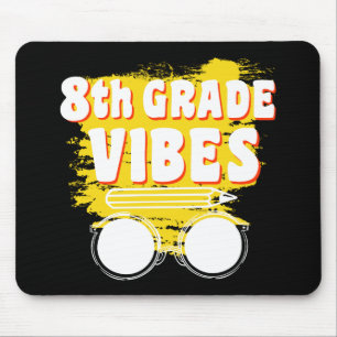 Zurück zur Schule 8. Klasse Vibes Shirt Erster Tag Mousepad