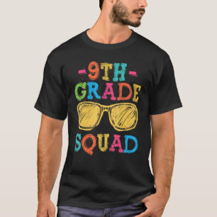 Zurück zur Schule 9. Klasse Squad Erster Tag Lehre T-Shirt