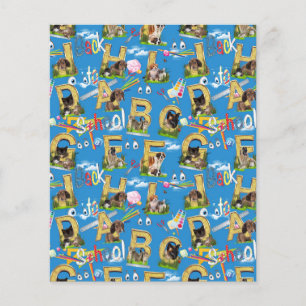 Zurück zur Schule ABC wiederholt Design Case für d Flyer