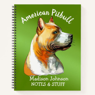 Zurück zur Schule American Pitbull Notizbuch