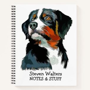 Zurück zur Schule Appenzeller Sennenhund Notizbuch