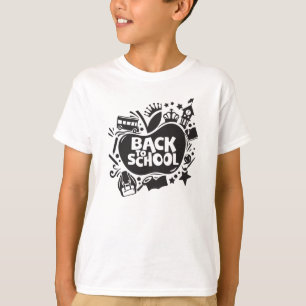 Zurück zur Schule Apple Coole Illustration Kinder T-Shirt