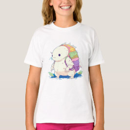 Zurück zur Schule Axolotl Kawaii Cartoon T-Shirt