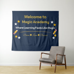 Zurück zur Schule Banner Klassenzimmer Dekoration Wandteppich