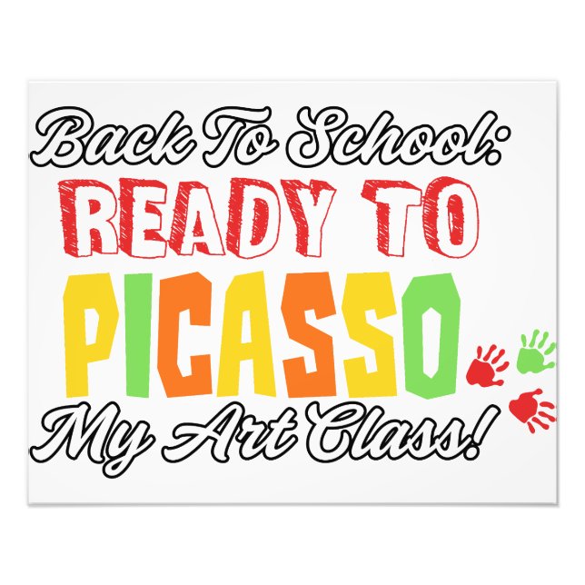 Zurück zur Schule: Bereit zum Picasso My Art Class Fotodruck (Vorne)