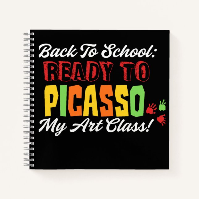 Zurück zur Schule: Bereit zum Picasso My Art Class Notizbuch (Vorderseite)