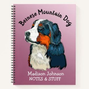 Zurück zur Schule Bernese Mountain Dog Notizbuch