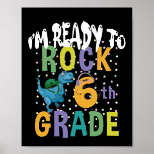 Zurück zur Schule bin ich bereit für Rock 6. Klass Poster