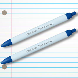 Zurück zur Schule Blauer farbiger Junge Typisierte Kugelschreiber