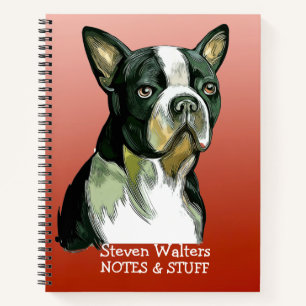 Zurück zur Schule Boston Terrier Notebook Notizbuch