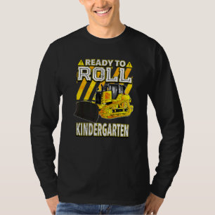 Zurück zur Schule Bulldozer bereit für Kindergart T-Shirt