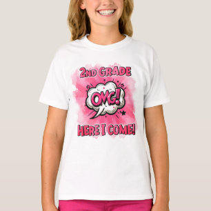 Zurück zur Schule Comic der zweiten Klasse T-Shirt