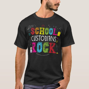 Zurück zur Schule Custodians Rock Coolen Janitmen  T-Shirt