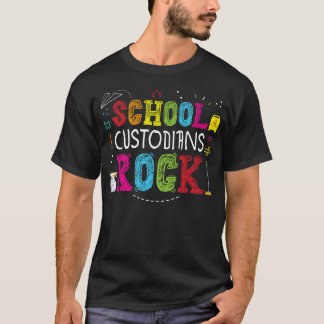 Zurück zur Schule Custodians Rock Coolen Janitmen  T-Shirt
