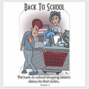 Zurück zur Schule Custom Cut Windschutzschild Aufk Aufkleber