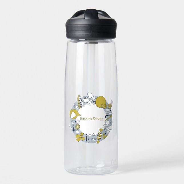 Zurück zur Schule Darling Kleine Dinge Sticker für Trinkflasche (Vorne)