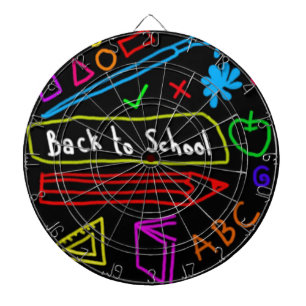 Zurück zur Schule Dartscheibe