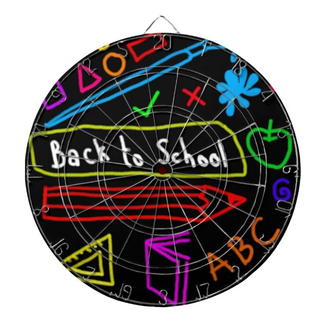 Zurück zur Schule Dartscheibe (vorne)