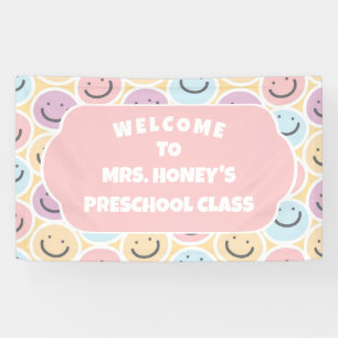 Zurück zur Schule Dekoration Lehrer Retro Banner