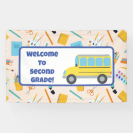 Zurück zur Schule Dekoration Lehrer Retro Banner