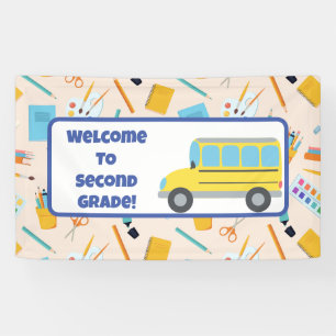 Zurück zur Schule Dekoration Lehrer Retro Banner