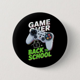 Zurück zur Schule Die Schule am ersten Tag Button
