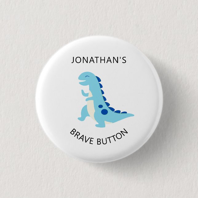 zurück zur Schule Dinosaurier individuelle Name ta Button (Vorderseite)